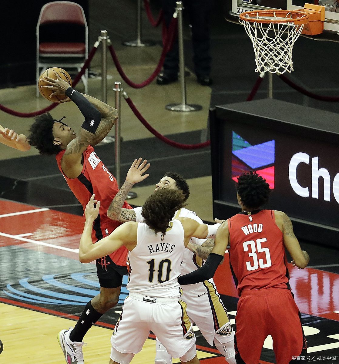 火箭战胜奇才，四连胜